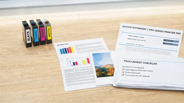 Printer procurement article